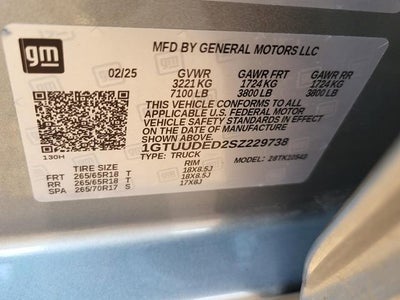 2025 GMC Sierra 1500 SLT