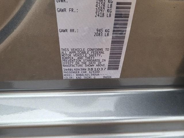 2024 Nissan Altima 2.5 SV