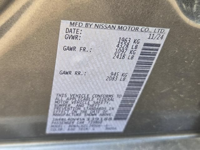 2025 Nissan Altima SV