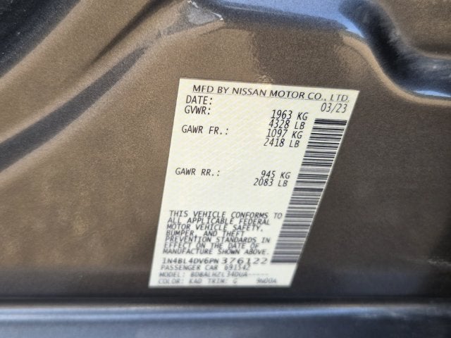 2023 Nissan Altima 2.5 SV