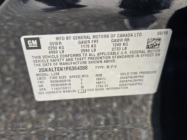 2015 GMC Terrain SLT