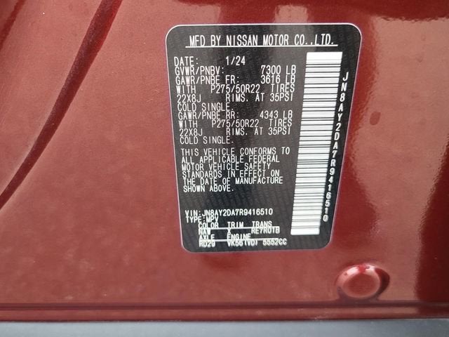 2024 Nissan Armada Platinum